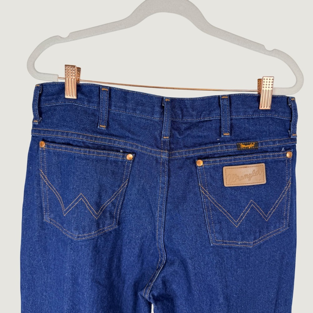 Wrangler 936PWD Slim Fit Cowboy Cut Jeans Mens 34x36 Indigo Blue Denim Cotton